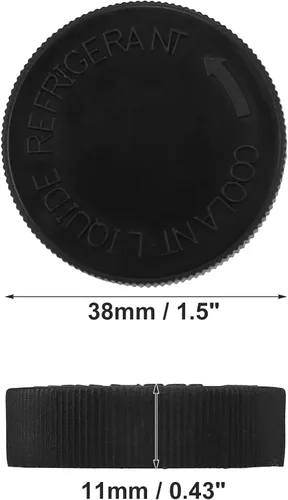 Miniatura 6 de ACROPIX Tapa de tanque de desbordamiento de depósito de refrigerante para Infiniti Q45 Q50 - 2 unidades, color negro