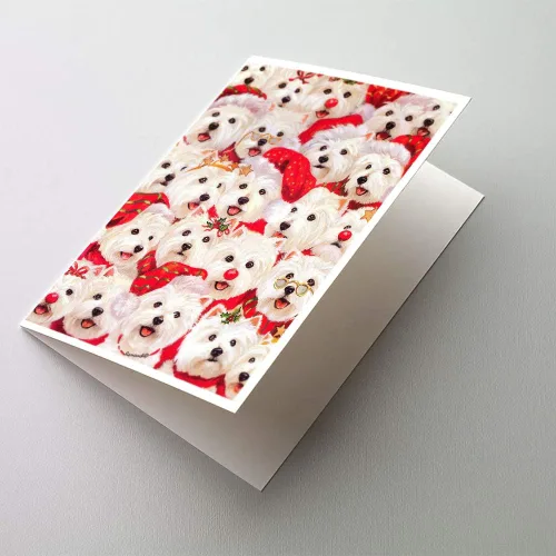 Miniatura 215 de Caroline's Treasures PPP3013GCA7P - Tarjetas de felicitación y sobres para mascotas de Basset Hound Teacher, paquete de 8 tarjetas en blanco