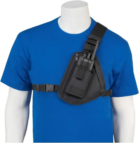 RCH-100 - Arnés de radio para el pecho, funda de radio con bolsa de radio para radio de mano Motorola y Walkie Talkies RCH-100, fabricado en Estados