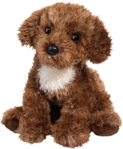 Miniatura 2 de Douglas Darby Doodle - Animal de peluche suave y rizado para cachorros, diseño flexible realista para niños y amantes, 16 pulgadas