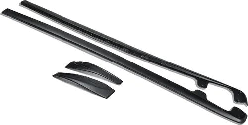 Para Chevrolet Corvette C6 Grand Sport y Z06 2005-2013 | Paneles basculantes de faldas laterales estilo ZR1 con par de solapas de barro (plástico
