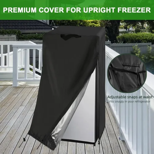 Miniatura 6 de Cubierta para refrigerador Guisong, impermeable y a prueba de polvo, protectora para congeladores verticales, adecuada para la mayoría de mini