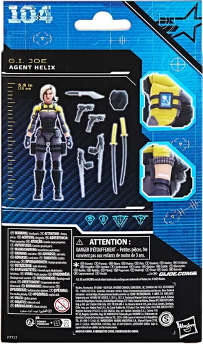 Miniatura 12 de G.I. Joe Classified Series Agent Helix, figura de acción coleccionable, 104, figuras de acción de 6 pulgadas para niños y niñas, con 8 piezas