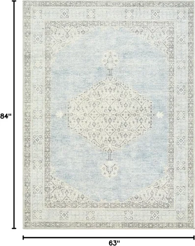 Miniatura 2 de Livabliss x Becki Owens Lila - Alfombra vintage de 5 pies 3 pulgadas x 7 pies, mezclilla (5' x 7')