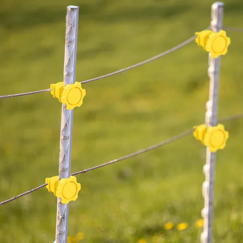 Miniatura 5 de Frienda 50 aisladores eléctricos de alambre para cerca, tornillo redondo, aislador, sujeción de alambre, aislador, clips aislantes para granja