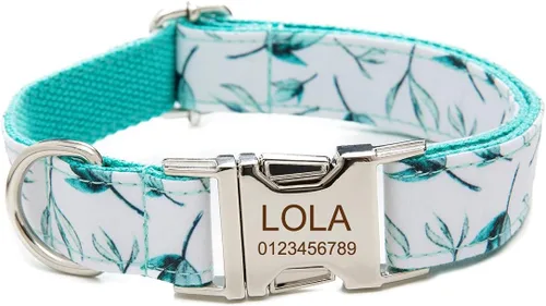 Miniatura 17 de Collar de perro personalizado, grabado personalizado con nombre de mascota, número de teléfono, etiqueta de identificación para razas pequeñas