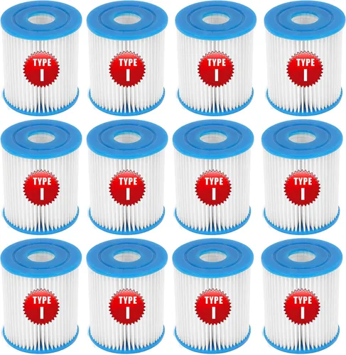 Miniatura 10 de Cartucho de filtro de piscina tipo I para piscinas sobre el suelo, 58093 Cartucho de filtro de repuesto para filtro de piscina, elementos de filtro