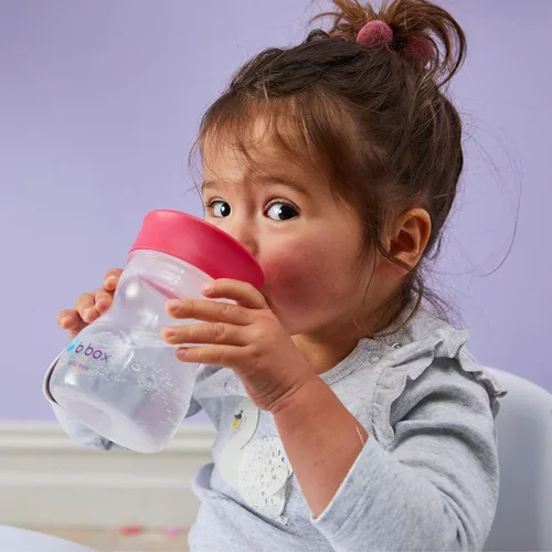 Miniatura 2 de b.box Taza de entrenamiento para niños pequeños: apertura de flujo libre, gran transición de sorbo a taza para niños grandes. Sin BPA, apto para Uva