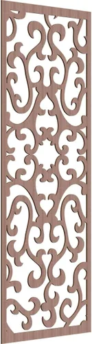 Miniatura 30 de Smithfield Paneles de pared decorativos de madera con calado, 13 3/8 pulgadas de ancho x 34 3/8 pulgadas de alto x 3/8 de alto, roble rojo rojo