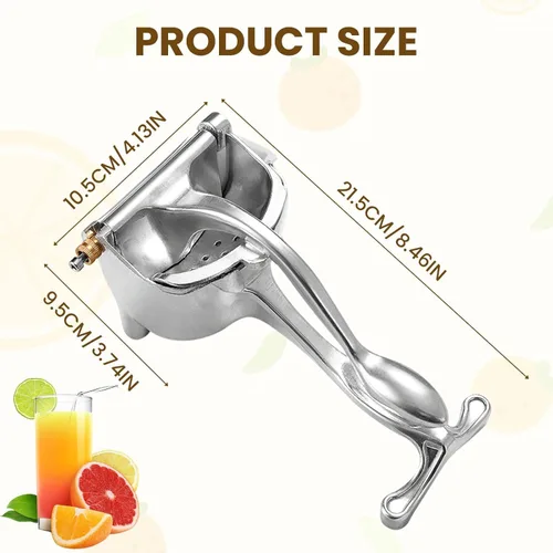 Miniatura 6 de Exprimidor manual de jugo de aleación de aluminio, extractor de jugo de fruta fresca de alta resistencia 2026, exprimidor manual de cítricos
