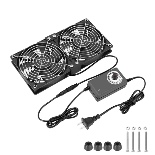 Miniatura 7 de Ventilador de computadora con enchufe de CA, ventilador de computadora de 12 V con CC 3-12 V a CA 100-240 V controlador de velocidad para Biltong