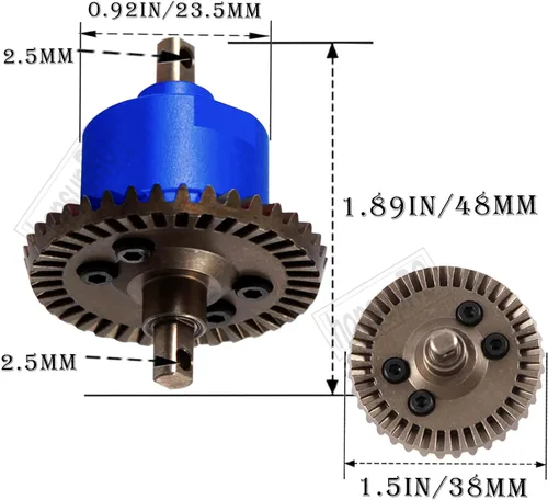 Miniatura 3 de RC Steel Front Main Gear & Diferential Case Upgrades Part for 1/10 Slash/Rustler/Stampede 4X4 VXL, mejoras diferenciales delanteras del diferencial