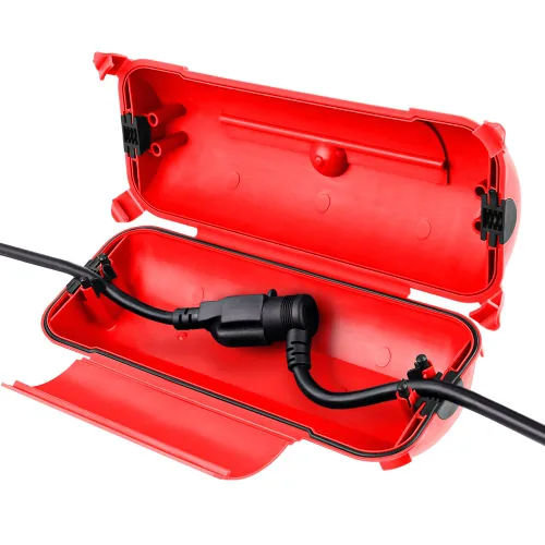 Miniatura 21 de Flemoon [Paquete de 3] Cubierta de cable de extensión para exteriores, impermeable, resistente a la intemperie, caja de conexión eléctrica