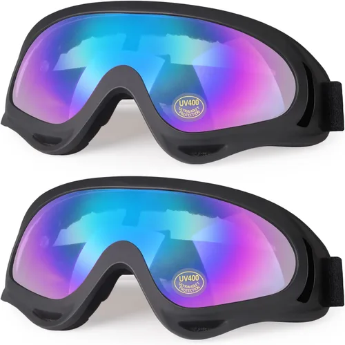 Miniatura 11 de Gafas transparentes para motocross, ATV, motocicletas, motocross, ciclismo, UTV, todoterreno, esquí, gafas protectoras antivaho, a prueba de polvo