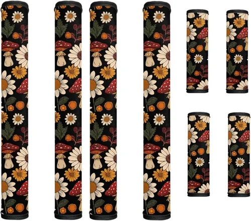 Miniatura 74 de America250 - Juego de 8 fundas antideslizantes para manijas de puerta de refrigerador, 4 de julio de 2026, protectores para nevera, horno, mantener