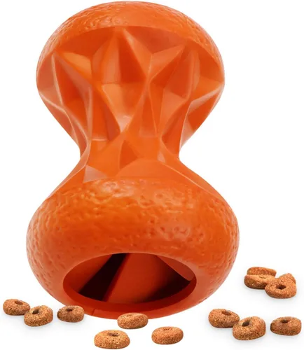Juguetes para perros grandes – Juguete masticable de goma duradero para masticadores agresivos, bola de rompecabezas interactiva dispensadora de