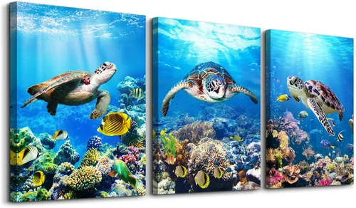 Miniatura 31 de Lienzo decorativo para pared de dormitorio, sala de estar, impresiones en lienzo, obras de arte, decoración de pared de baño, plantas verdes, Verde