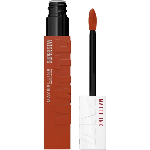 Miniatura 46 de Maybelline Super Stay Matte Ink Barra de Labios Líquida Maquillaje, Color de Alto Impacto de Larga Duración, Hasta 16H de Uso, Amazonian, Marrón 70