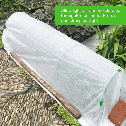 Miniatura 3 de YFFSIDMY Cubiertas para plantas, protección contra la congelación, mantas de heladas de 6.5 x 16 pies para plantas al aire libre, tela de escarcha
