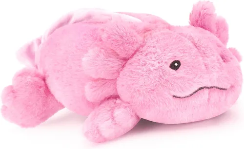 Miniatura 9 de Lindo ajolote de peluche, suave animal de peluche kawaii, juguetes de peluche, regalos para niños y niñas Azul