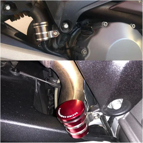 Miniatura 7 de DOLOX Vaso de aceite para Yamaha XTZ125 2003-2016 XTZ 125 2004 2005 2006 2007 2008 2009 10 10 Depósito de líquido de freno trasero Depósito de Negro