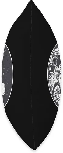 Miniatura 2 de Astronaut Moon Yin Yang Almohada espacial, 16 x 16, multicolor