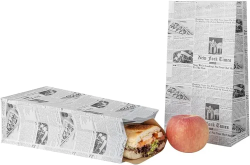 Miniatura 43 de Restaurantware Bag Tek - Bolsas de papel de 2 libras, 100 bolsas de almuerzo desechables, pequeñas para almuerzos, sándwiches y aperitivos, bolsas
