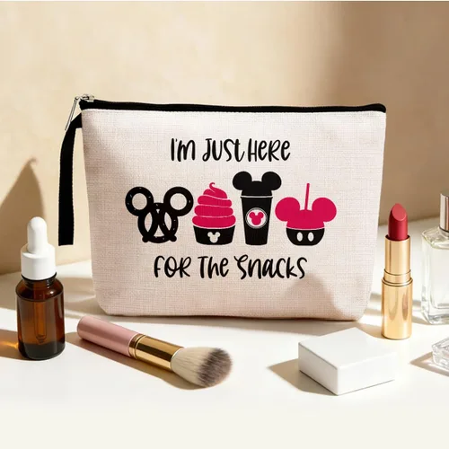 Miniatura 3 de Hanamiya Na Bolsa de aperitivos para viajes, divertida bolsa de maquillaje impermeable, lavable, reutilizable para viajes, playa, bonitas bolsas