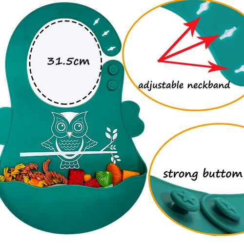 Miniatura 4 de Juego de alimentación de silicona para bebés, suministros de destete para bebés, juego de platos y cuencos de succión de silicona para bebés, plato