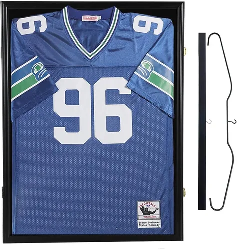 Miniatura 8 de SNAIL Estuche de Exhibición para Camiseta con Marco Grande, Caja de Sombra, Marcos Bloqueables con Protección UV, Acrílico para Béisbol, Baloncesto