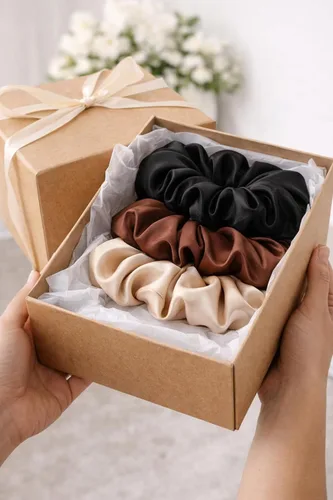 Miniatura 5 de XL Satin Scrunchie for Thick Hair – Oversized Hair Scrunchy for Ponytail Bun or Sleeping – Frizz Free Satin Hair Tie for Women and Girls
