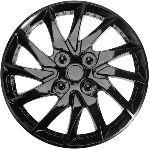 1 funda para tapacubos para automóvil, color negro, fácil de limpiar, para autos, SUV y camiones, mejora la apariencia y protege las ruedas