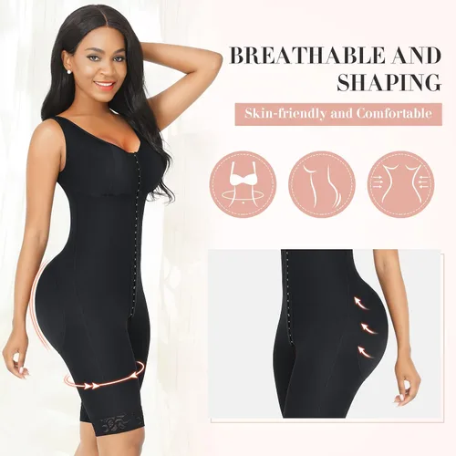 Miniatura 2 de FeelinGirl Fajas Colombianas moldeadoras para mujer, con control de abdomen, cuerpo completo, levantamiento de glúteos y muslos más delgado