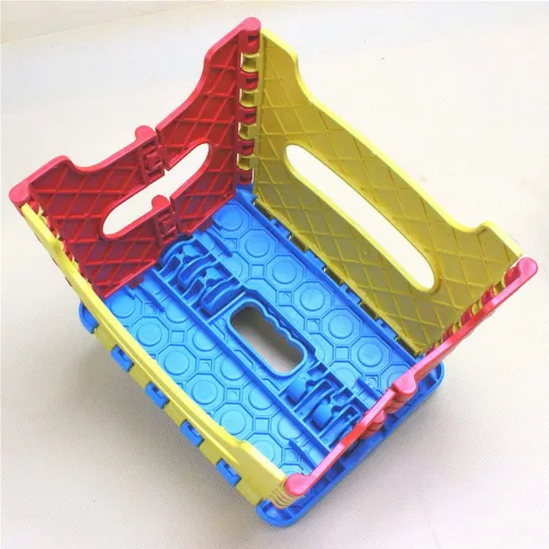 Miniatura 4 de Magik Paquete de 2-4 taburetes plegables plegables antideslizantes y ligeros para pie de cocina de 7 pulgadas (color al azar, paquete de 2)