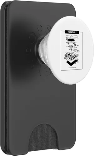 Miniatura 8 de Turntable - Music Makes My Heart Beat (Retro Graphic) PopSockets Adhesive PopGrip