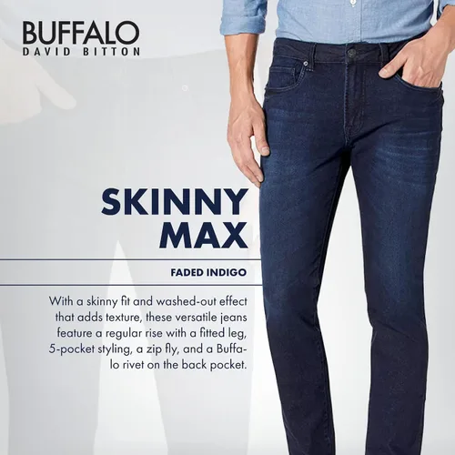 Miniatura 3 de Buffalo David Bitton Jeans Skinny Max para hombre