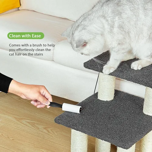 Miniatura 7 de Pawque Escaleras para Perros y Poste Rascador para Gatos, Escalones para Mascotas para Camas Altas y Sofá, Tableros de Alta Resistencia Soportan