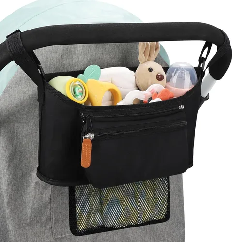 Miniatura 10 de Accmor Organizador universal para cochecito con bolsa desmontable para teléfono, organizador de cochecito, accesorios para Uppababy, Baby Jogger