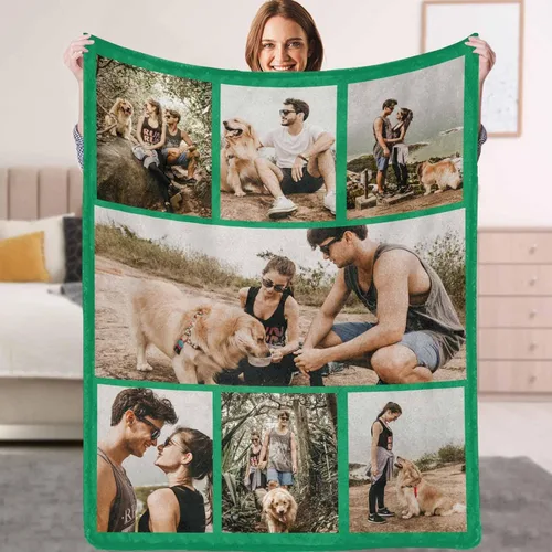 Miniatura 11 de Mantas personalizadas con fotos, texto, manta personalizada con imagen, hecha en Estados Unidos, personalizada para Navidad, cumpleaños, boda
