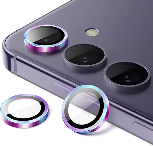 Miniatura 9 de JETech Protector de lente de cámara para Samsung Galaxy S24+ / S24 Plus, cubierta de anillo individual de metal de vidrio templado 9H, bandeja