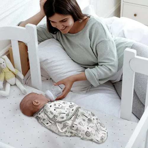 Miniatura 2 de GLLQUEN BABY Sacos de Dormir Envolventes Orgánicos para Recién Nacidos - Envolturas para Bebés de 0-3 Meses, Paquete de 3 Sacos Envolventes
