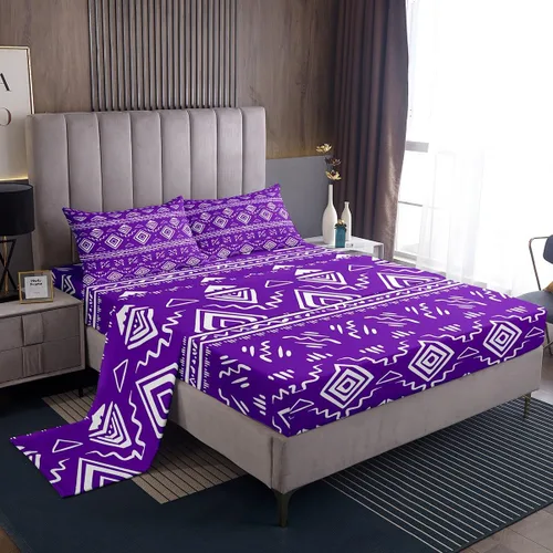 Miniatura 13 de Erosebridal Southwestern - Juego de ropa de cama tamaño individual, diseño étnico étnico geométrico, bohemio, azteca, para niños, adolescentes