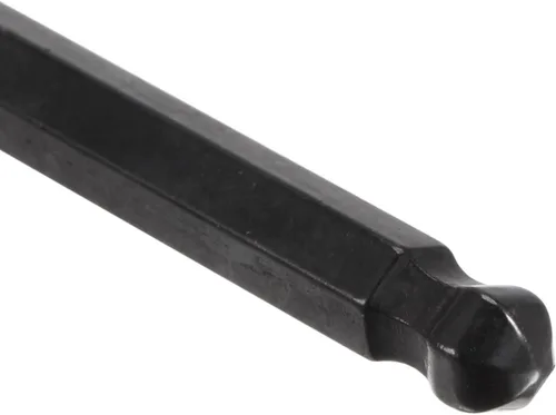 Miniatura 4 de uxcell Llave hexagonal de extremo de bola de 0.236 in, herramienta de reparación CR-V de brazo largo en forma de L, negro