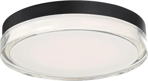 Miniatura 6 de WAC Lighting dweLED, Dot 6in LED Round Flush Mount 3000K en negro