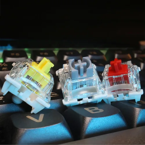 Miniatura 4 de GATERON G Black Pro V3.0 Interruptor lineal de 5 pines prelubricado para interruptores de teclado mecánicos SMD RGB MX