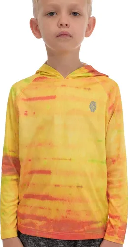 Miniatura 2 de Sudaderas con capucha para niños al aire libre, camisetas atléticas juveniles, protección solar UPF 50+