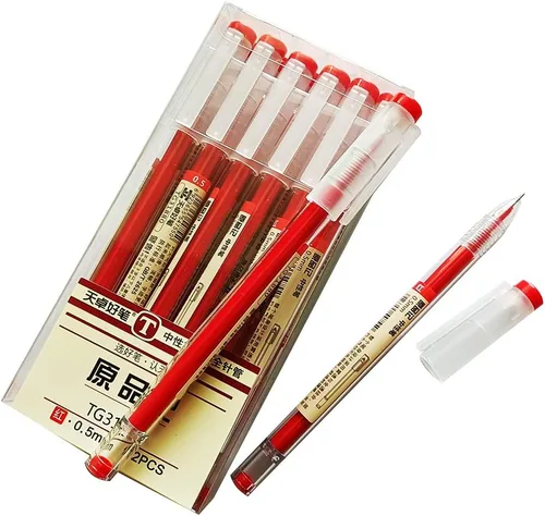 Miniatura 11 de sencoo Paquete de 12 bolígrafos de tinta de gel negro, bolígrafos de punta extra fina, bolígrafo de 0.014 in, negro, oficina, escuela, papelería