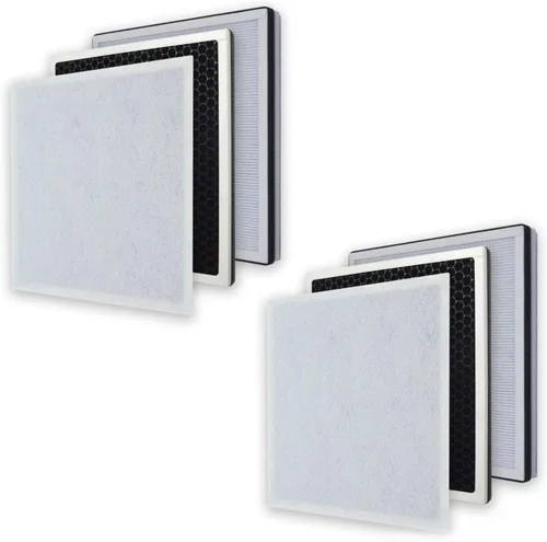 PUREBURG Filtro de repuesto compatible con Oregon Scientific CF8410 y Ivation IVAHAP300 y SereneLife PSLAPU35 purificador de aire, 2 unidades de