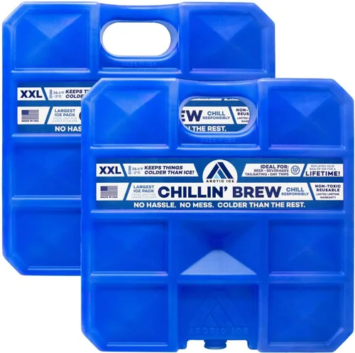 Miniatura 8 de Arctic Ice Chillin' Brew Series Long Lasting Reusable Ice Pack - Freezes at 28° Fahrenheit - Designed to Keep Beverages Colder Than Ice