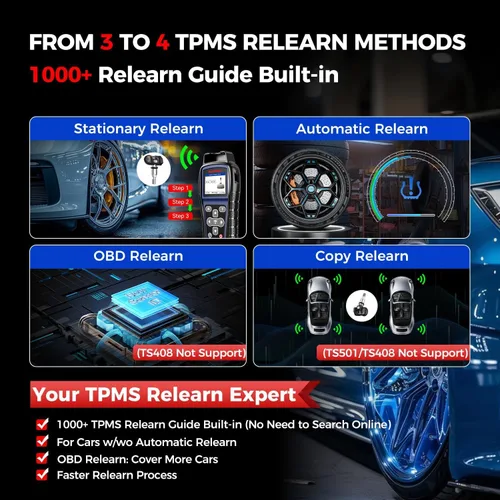 Miniatura 6 de Autel MaxiTPMS TS501 PRO herramienta de programación TPMS, igual que TS508, herramienta de reaprendizaje TPMS 2025 más nueva que TS501 TS408S